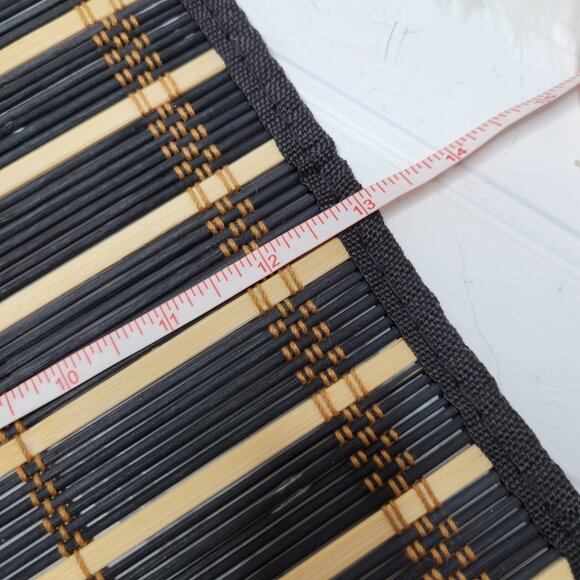 (3) BENSON MILLS  Bamboo PLACEMATS Rectangular  13" x 17.5" Earthtone Sticks - Picture 6 of 7